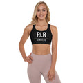 Black RLR Padded Training Bra front view