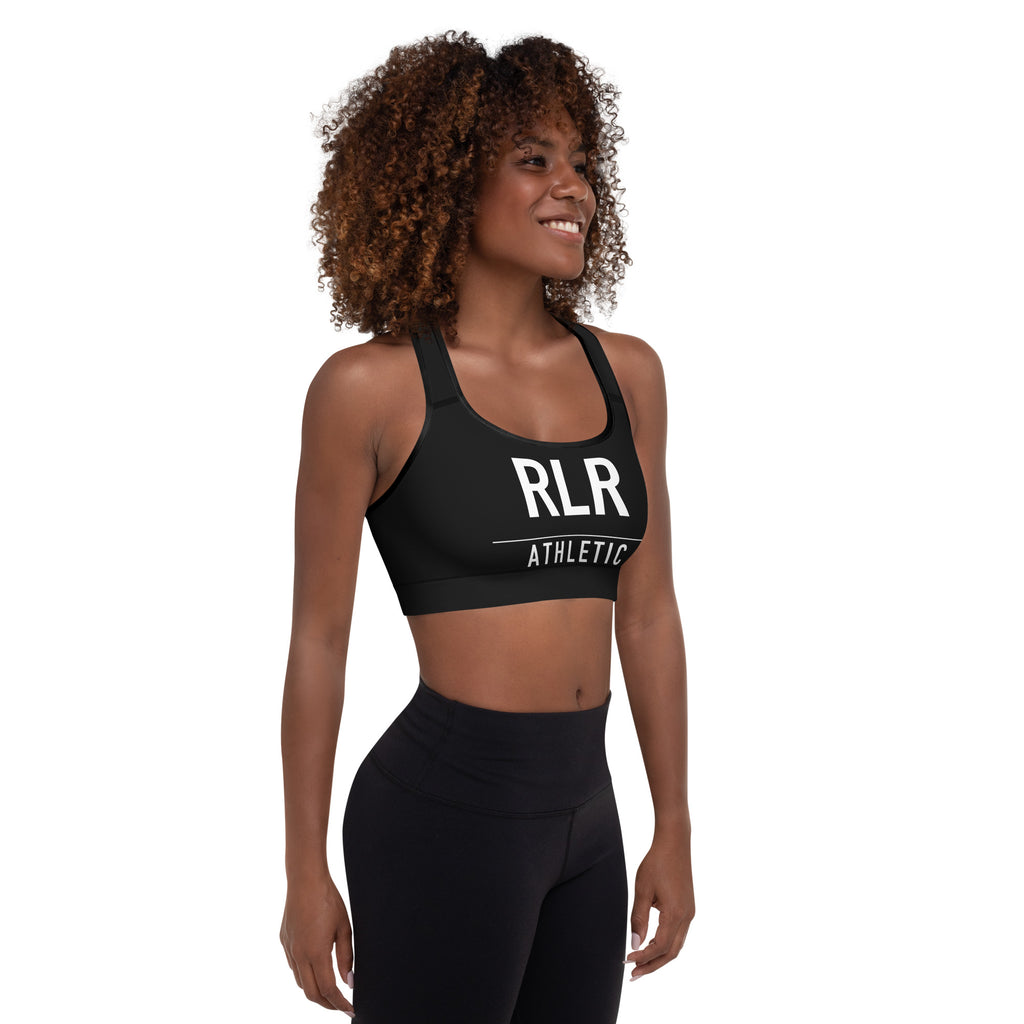 Black RLR Padded Training Bra right-side view
