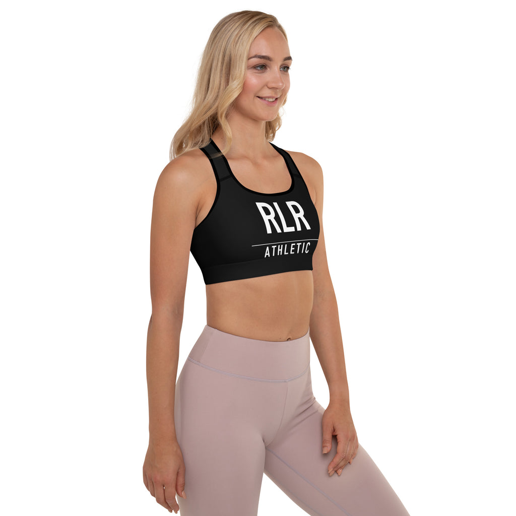 Black RLR Padded Training Bra right-side view