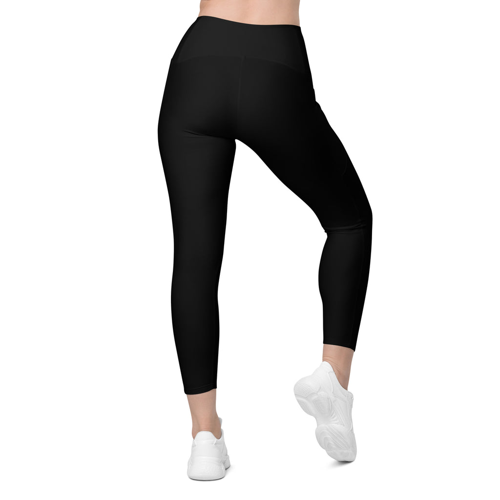 Black RLR Hybrid Pocket Legging back view
