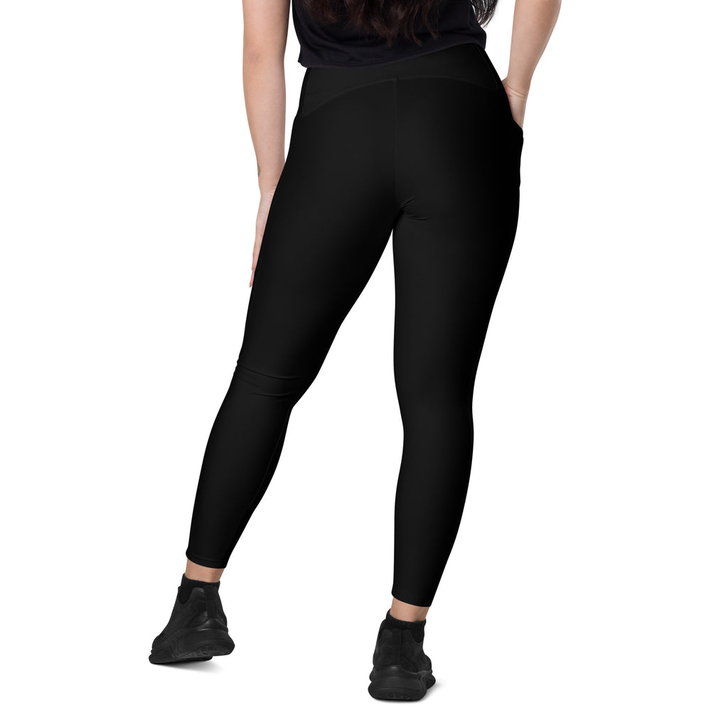Black RLR Hybrid Pocket Legging back view