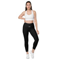 Black RLR Hybrid Pocket Legging front view
