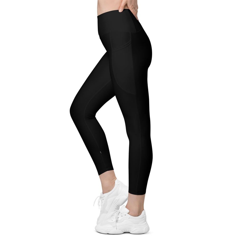 Black RLR Hybrid Pocket Legging left-side view