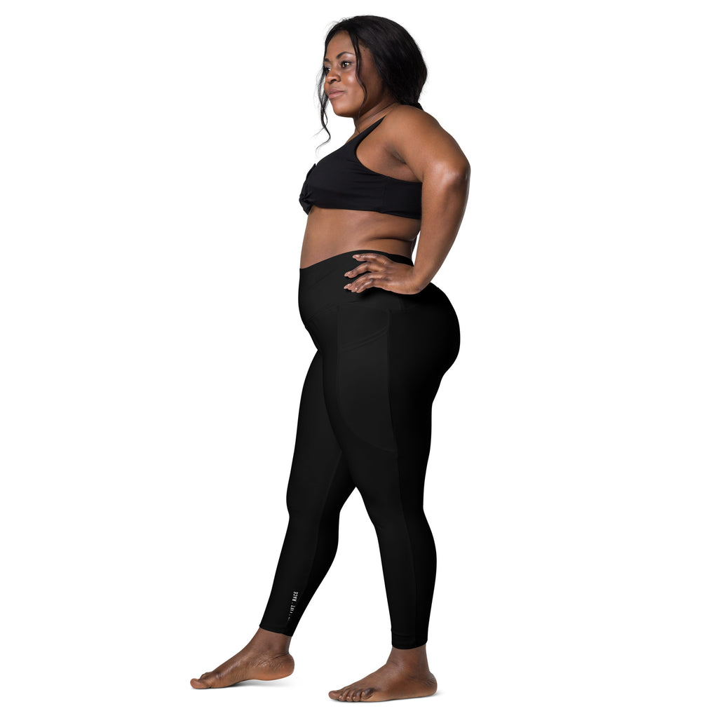 Black RLR Hybrid Pocket Legging left-side view