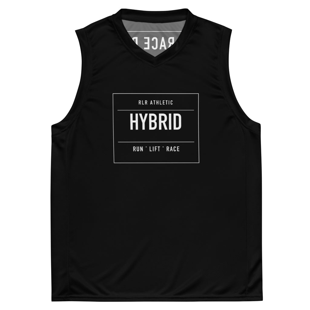 Black RLR Hybrid Mesh Tank front view