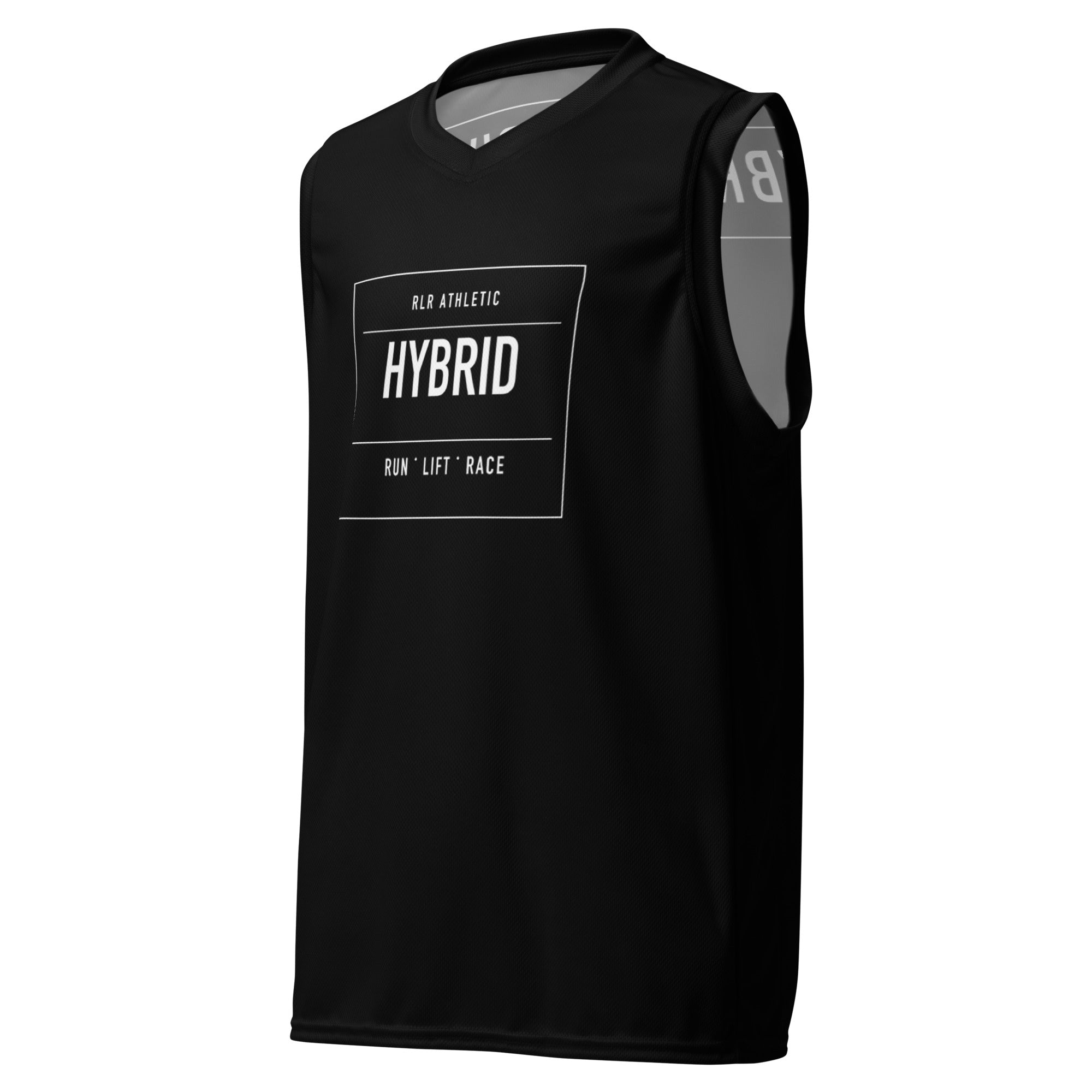 Black RLR Hybrid Mesh Tank front view