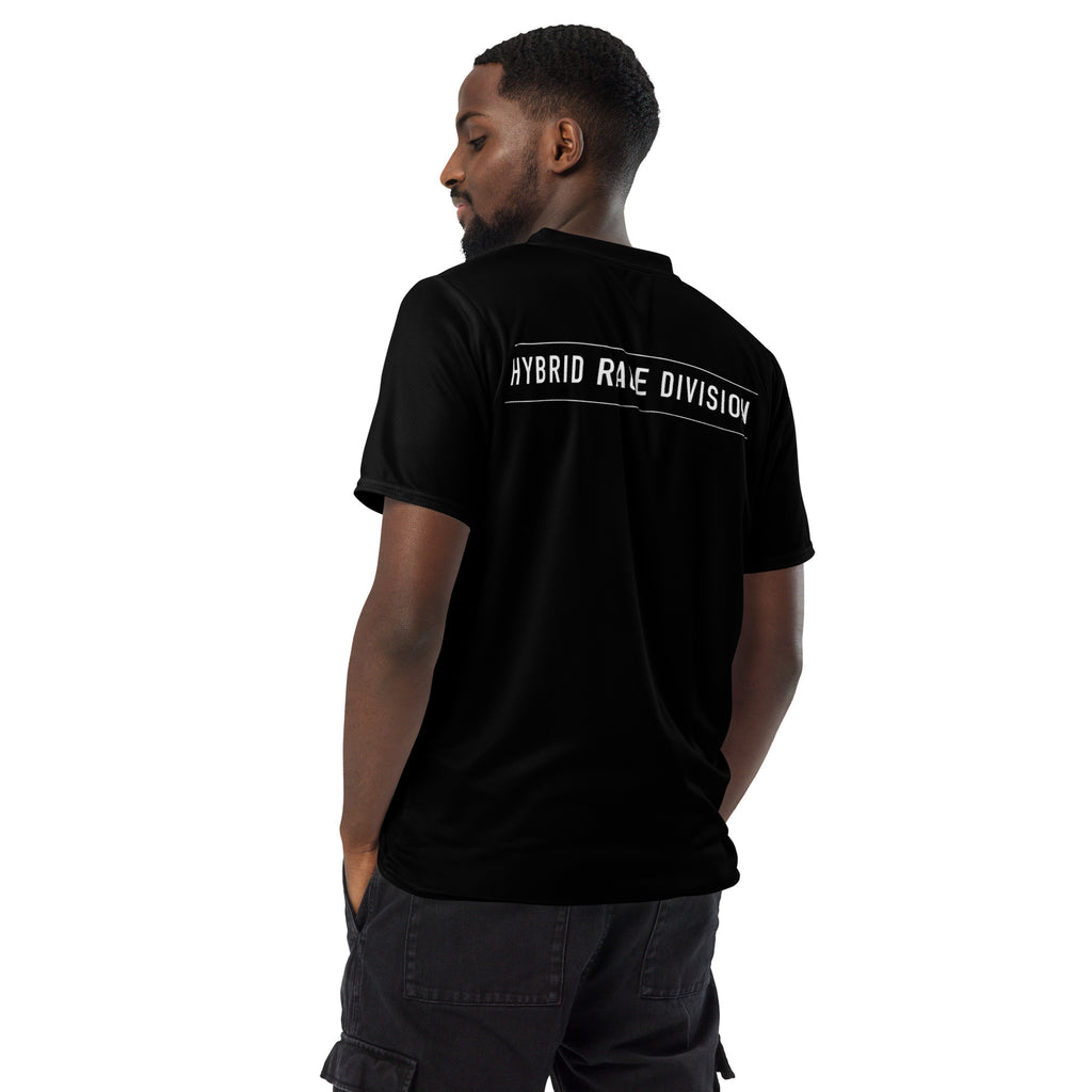 Black RLR Race Division Jersey flat back with Hybrid Race Division yoke