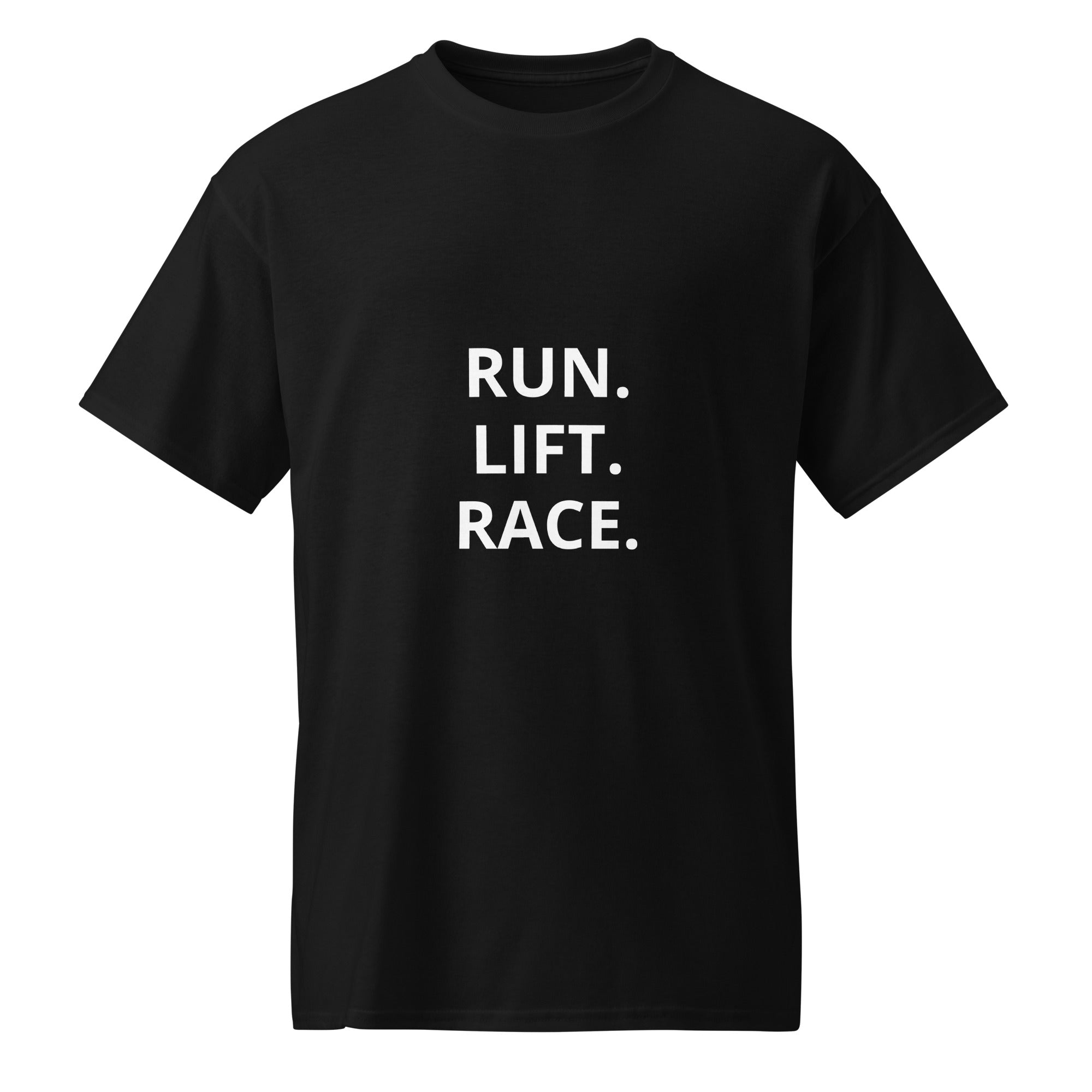 Black Run. Lift. Race. Training Tee front view